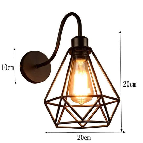 TD® UNI Retro Vintage Industriell inomhusvägglampa 2st