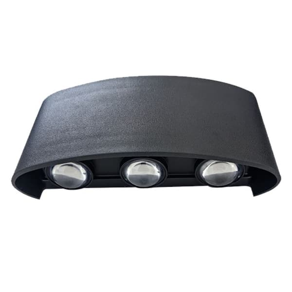 TD® Utomhus Vattentät IP65 Vägglampa LED Vägglampa Modern inomhus- och utomhusdekor Upp och ner Dubbelhuvud - Svart - JB