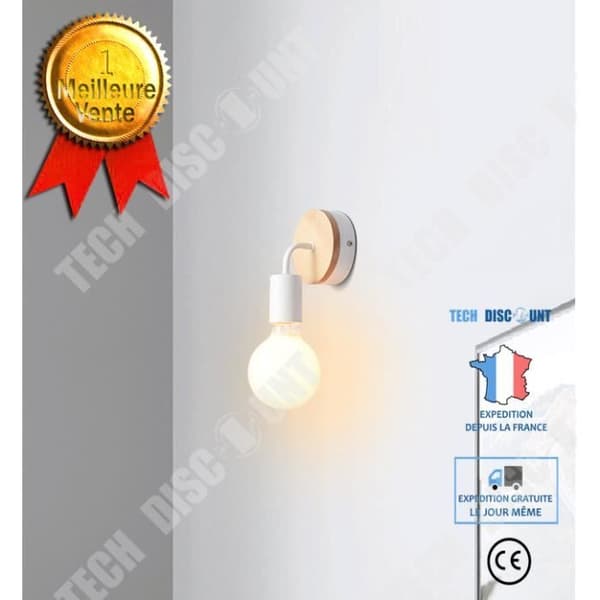 TD® Massivt trä vägglampa vardagsrum gång gång barn enkel pannlampa LED matsal sovrum säng vägglampa 6