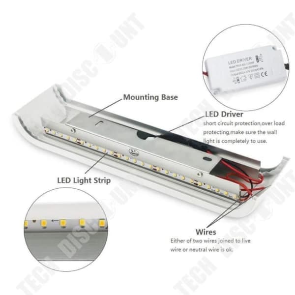 TD® LED Vägglampa 12W Hög Ljus inomhus Vägglampa Modern Vägglampa Lampa Murale Interieur 30CM