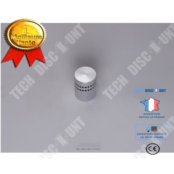 TD® YOLISTAR 3 Watt inomhusvägglampa LED-effektlampa - Tillverkad av aluminium - Varmvit
