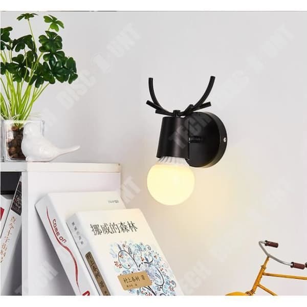 TD® Unny - Vägglampa - Deer Head-Black