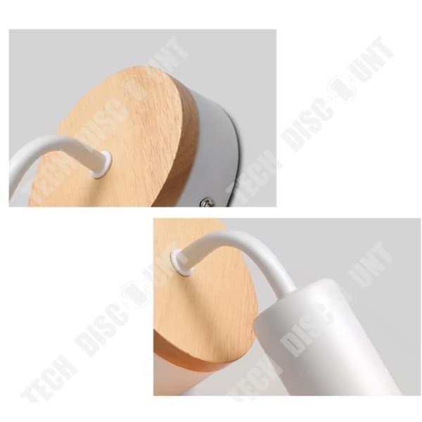 TD® 2ST Vit vägglampa i järn E27 vägglampa för café, kontor