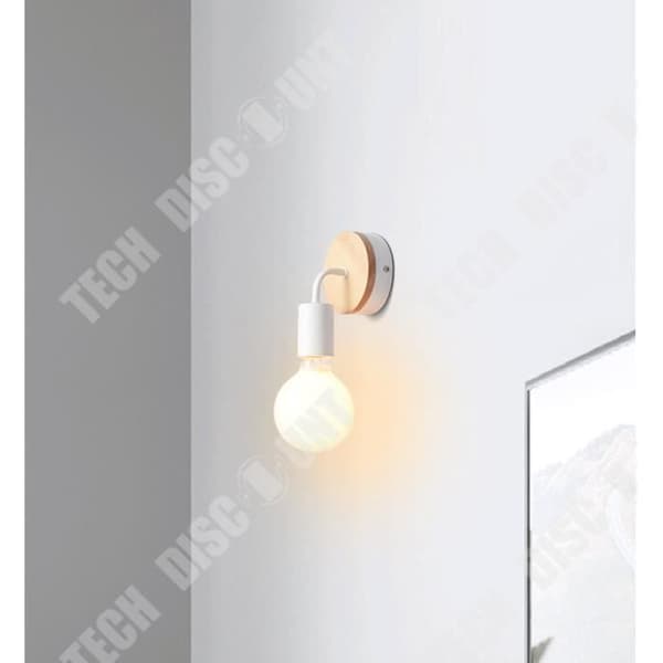 TD® 2ST Vit vägglampa i järn E27 vägglampa för café, kontor