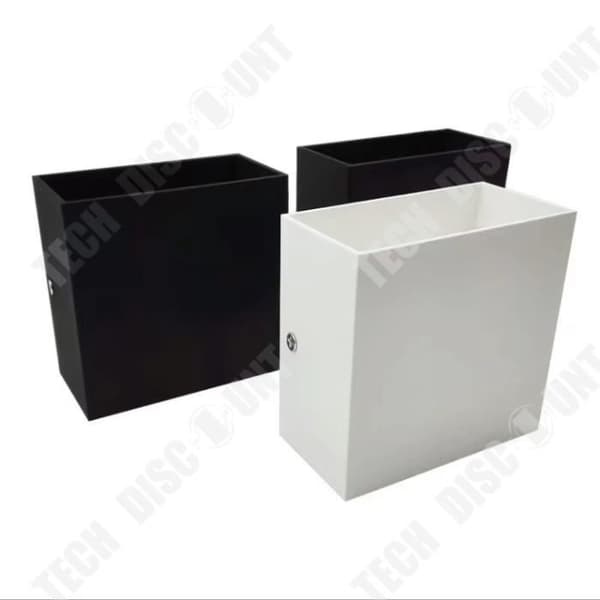 TD® 2st enkel fyrkantig aluminium vägglampa 12W Modern inomhus vägglampa Lampa Varmvitt ljus