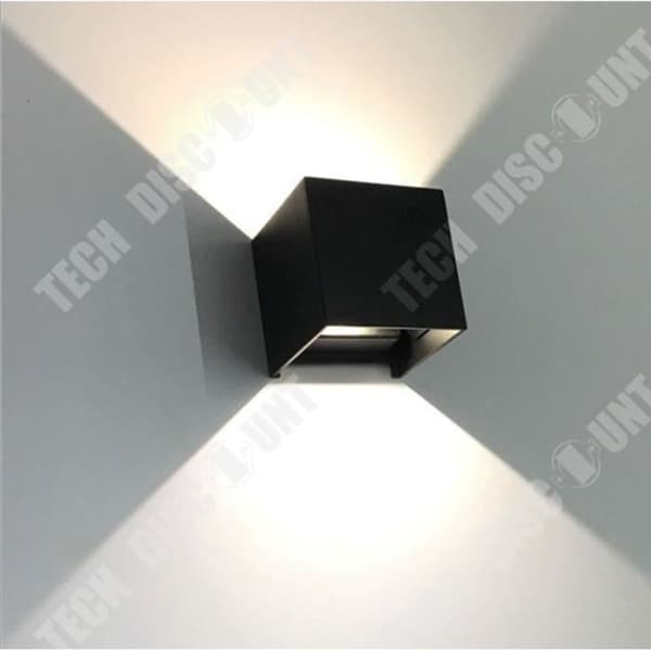 TD® 2st enkel fyrkantig aluminium vägglampa 12W Modern inomhus vägglampa Lampa Varmvitt ljus