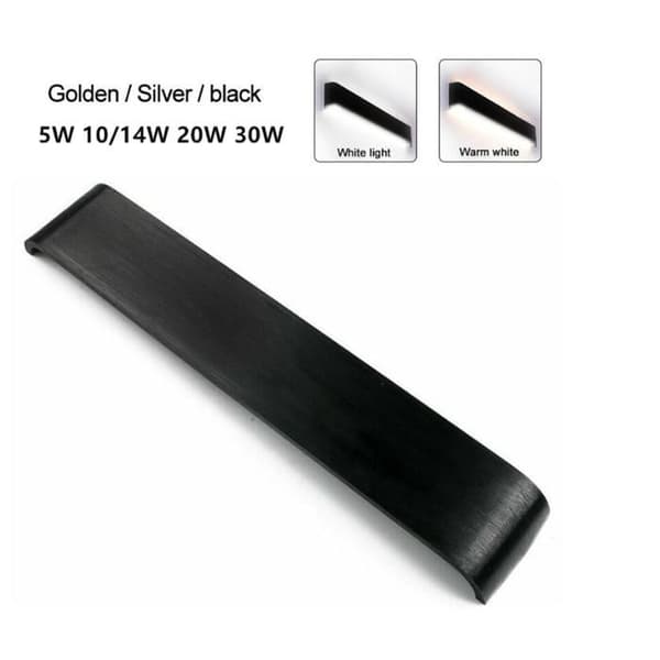 TD® Cousin 2PCS 30CM 12W LED inomhus vägglampa Varm vit-Modern vägglampa för sovrum Vardagsrum Trappa Hall-Svart