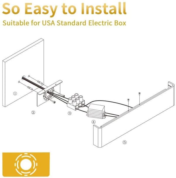 TD® Cousin 2PCS 30CM 12W LED inomhus vägglampa Varm vit-Modern vägglampa för sovrum Vardagsrum Trappa Hall-Svart
