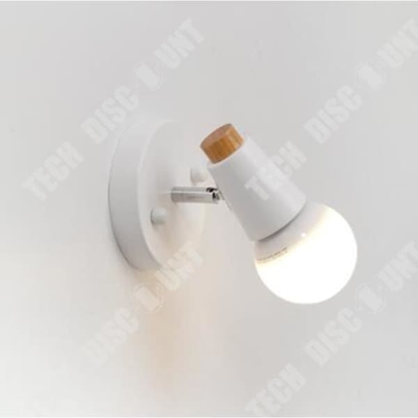 TD® E27 Vägglampa för inomhus badrum, Vägglampa för vardagsrum, Modern led-vägglampa - Glödlampa ingår ej [D Vit]
