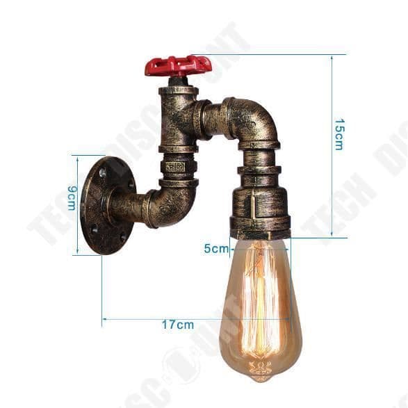 TD® Restaurang café bar kontor vägglampa retro industriell vindgång korridor vattenpipa lampa sovrum säng vägglampa