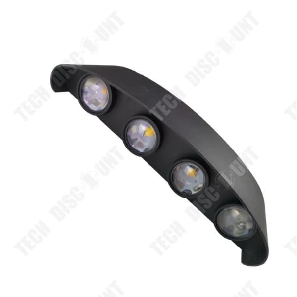 TD® Vägglampa - 8W - Aluminium - Varmvit