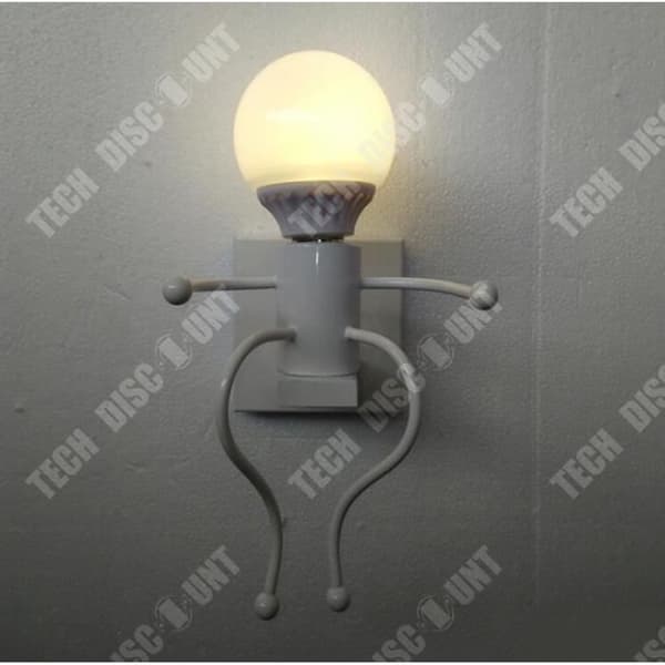 TD® Modern Mode Vägglampa Kreativ Enkelhet Design Lampetter för barnrumsbelysning Lampsockel E27*1 max Vit