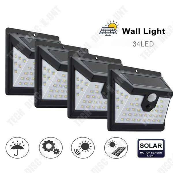 TD® LED Människokropp Induktion Trädgård Vägglampa Vattentät Trädgård Solar Light Front Gate Street Lamp Light Control