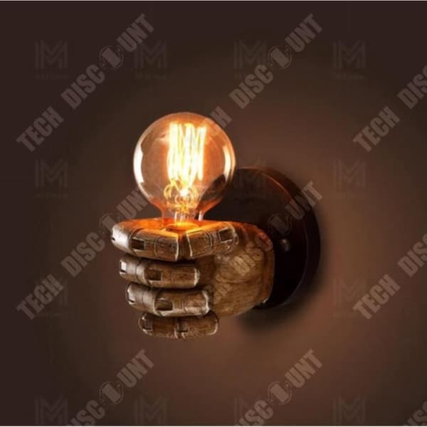 TD® Retro fist resin vägglampa industriell stil sushi bar restaurang café dekoration antik vägglampa