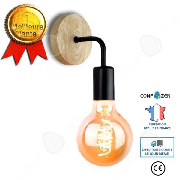 CONFO® Modern minimalistisk vägglampa i smide Nordic sovrum sänglampa lämplig för vardagsrum hall