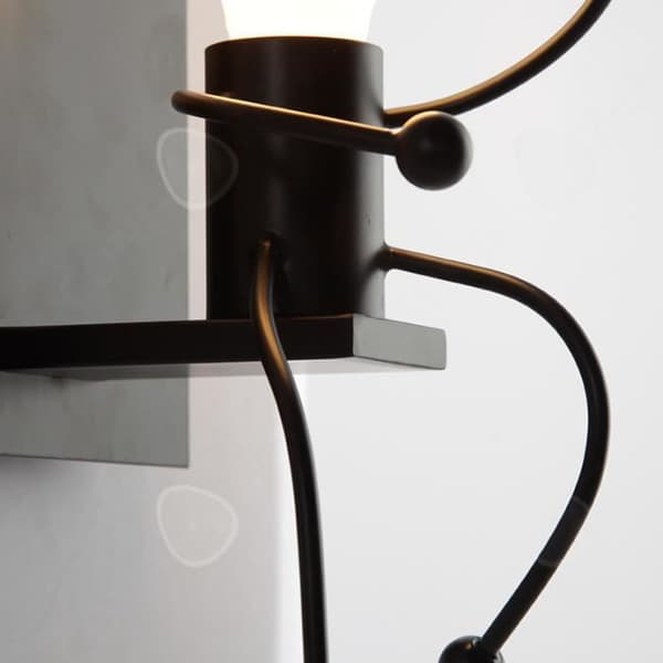 CONFO® Vägglampa inomhus, E27 Creative Cartoon Retro Iron Wall Light Modern Vägglampa