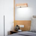 Miniatyrbild 3 av 4: CONFO® Vägglampa Massivt trä Nordisk stil Modern enkelhet Vridbar Kreativ personlighet vardagsrummet arbetsrum Sänggavel