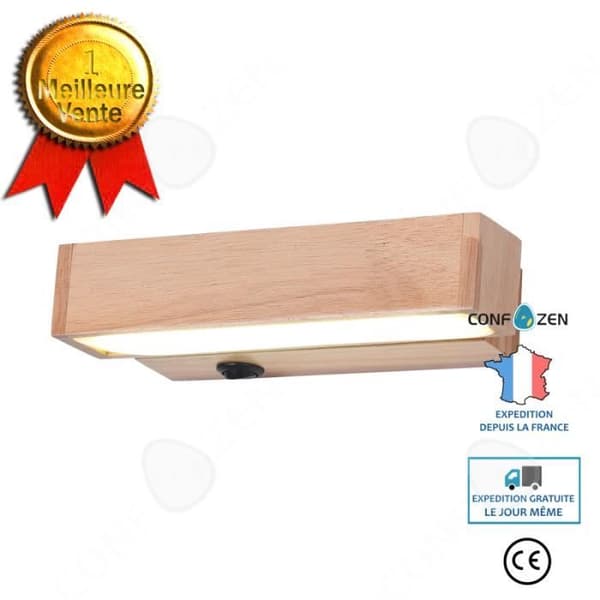 CONFO® Vägglampa Massivt trä Nordisk stil Modern enkelhet Vridbar Kreativ personlighet vardagsrummet arbetsrum Sänggavel