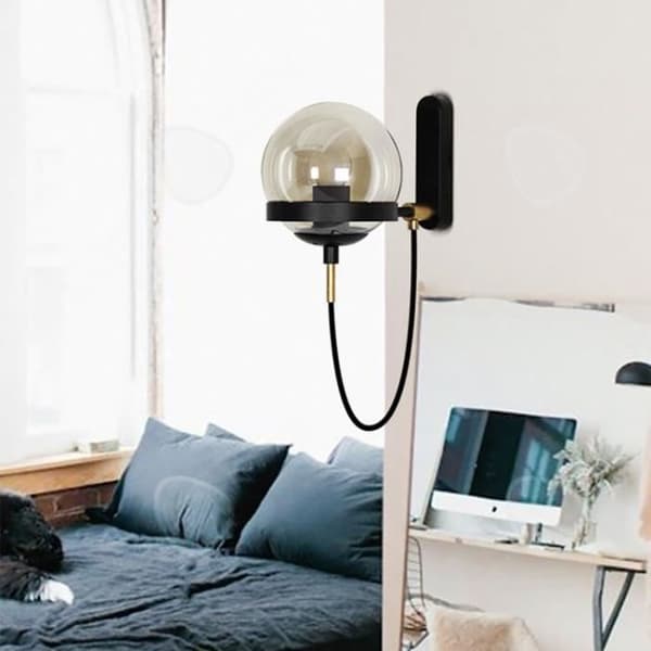 CONFO® Glaskula vägglampa Nordisk stil Postmodern Klassisk minimalism Sänggavel i sovrummet Hotellkorridor Bakgrundsvägg