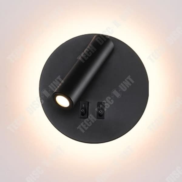 TD® Invändig vägglampa dekoration Ljus vägg Dekorativ lampa hall strömbrytare Svart badrum exteriör industri