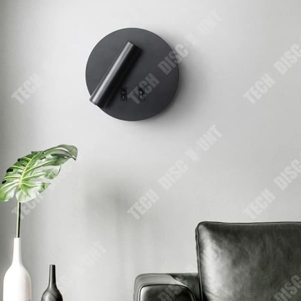 TD® Invändig vägglampa dekoration Ljus vägg Dekorativ lampa hall strömbrytare Svart badrum exteriör industri