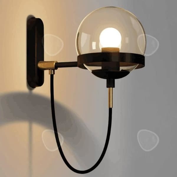CONFO® Vägglampa Nordisk stil Modern enkelhet glas LED sovrum säng bredvid vardagsrummet radie trappan