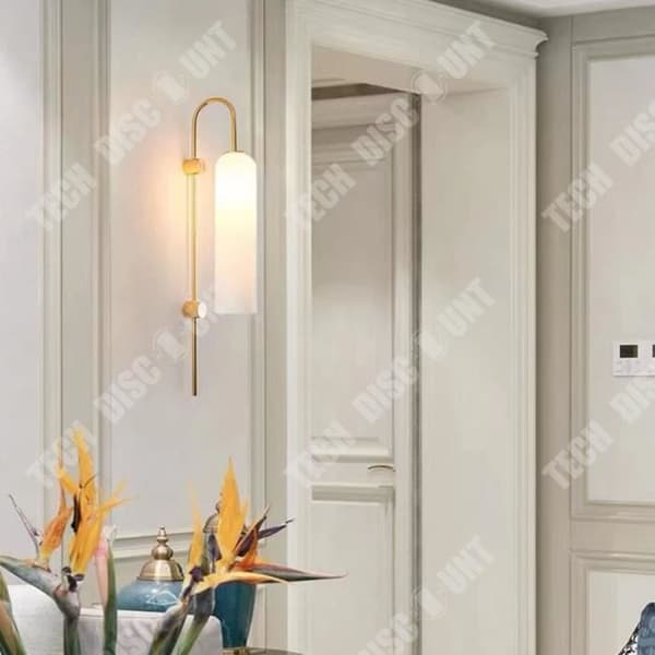 TD® Vägglampa i glas Varmt ljus 8W Mjuk ljus för ögonen Opalglaslampor Rostbeständig