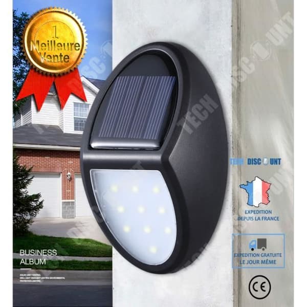 TD® kraftfullt solljus, soldrivet utomhusljus, 1000mAh, vattentät IP65 säkerhetslampa för trädgård, hem, uteplats