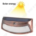 Miniatyrbild 2 av 4: TD® Solar vägglampa - 5 LED solenergi ljus - Utomhusbelysning för trädgårdar, terrasser, stigar, trappor - Vit