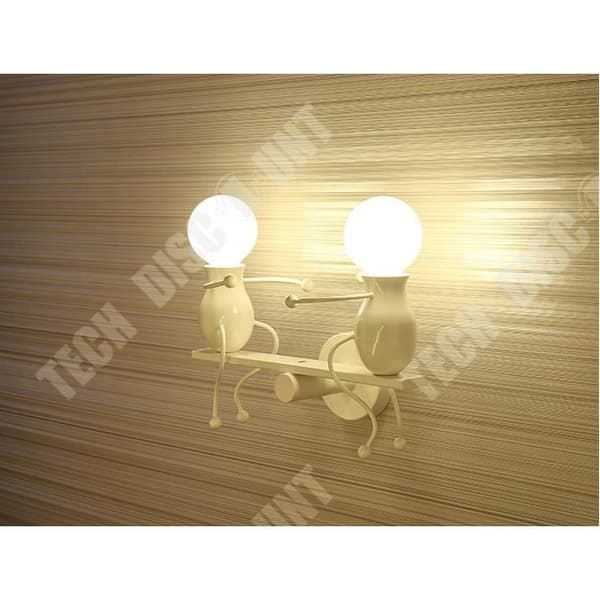 TD® YOLISTAR Modern vägglampa - Kreativ och enkel - Vit