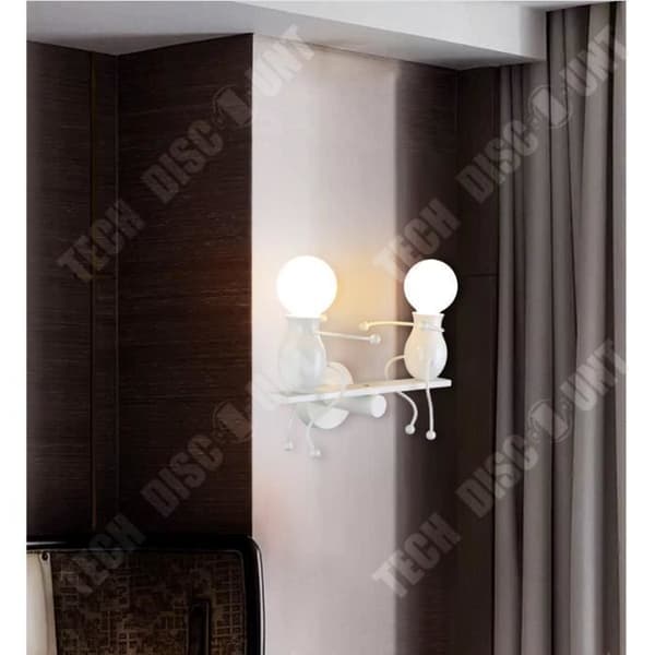 TD® YOLISTAR Modern vägglampa - Kreativ och enkel - Vit