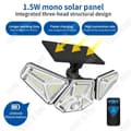 Miniatyrbild 3 av 4: TD® 2st Solar Vägglampa Tre Head Sensor Light Garage Light Utomhus Trädgård Utomhusbelysning Solar Light