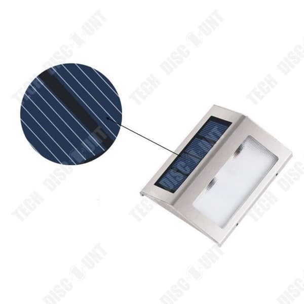 TD® Solar Vägglampa Rostfritt stål Trädgård LED-lampa Landskapslampa Gångräcke Lampa Autobelysning
