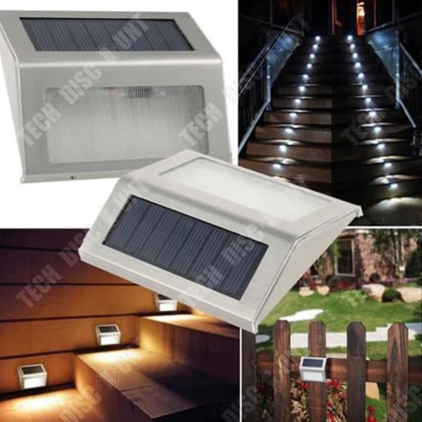 TD® Solar Vägglampa Rostfritt stål Trädgård LED-lampa Landskapslampa Gångräcke Lampa Autobelysning