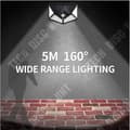 Miniatyrbild 3 av 4: TD® 100LED solcellsuppladdningsbar vägglampa med fyra ljus kroppsinduktionslampa Utomhusbelysning Innergårdslampa mod