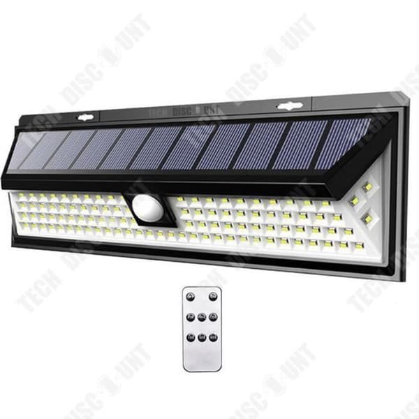 TD® Solar Wall Sensor Light, Wall Light, Body Sensitive Outdoor Garden Lamp med fjärrkontroll