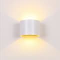 Miniatyrbild 1 av 4: CONFO Vattentät LED-vägglampa utegårdsdörr yttervägg gångljus F-stil-vitt skal-12W-vattentät