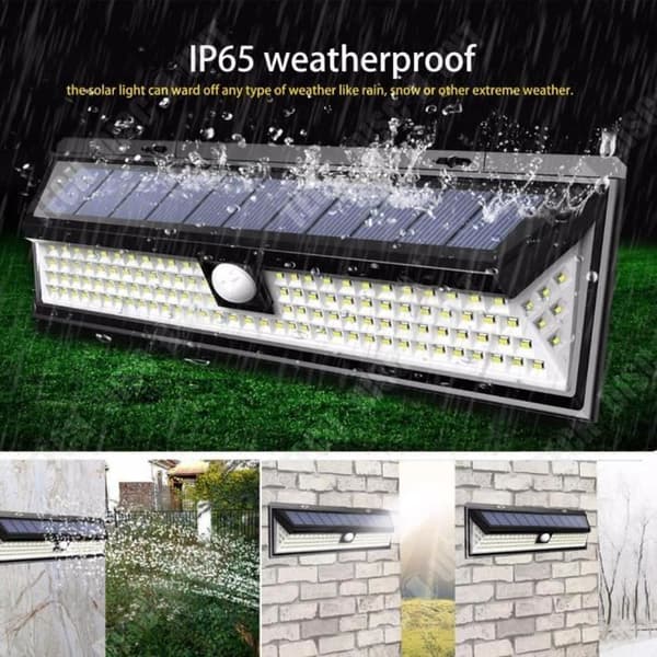 TD® Solar Wall Light LED Outdoor Sensor Light Wall Sconce Stark Belysning Solar Sensor Light Trädgårdslampa