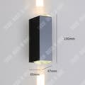 Miniatyrbild 4 av 4: TD® Beam Vägglampa Utomhus Vattentät Borstad Färgglad Ljus upp och ner LED Vägglampa