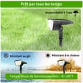 Miniatyrbild 2 av 4: TD 2 st Vattentät Trädgårdslampa 32LED Trädgårdslampor för utomhus IP65 Solar Lights 4W Outdoor Solar Lights Garden