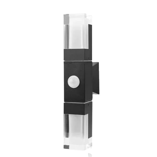 LED Vägglampa, Upp- och Nedljus, Modern Design,14W Rörelsesensor, Kallvit (5500-7000K)
