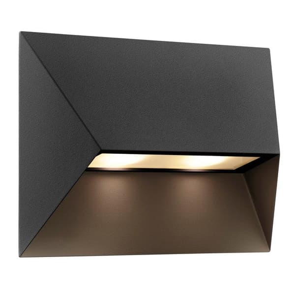 Väggapplikation Nordlux belysning Utomhus PONTIO 27 Vägglampa parallellkoppling möjlig Aluminium Svart H.19 - IP54