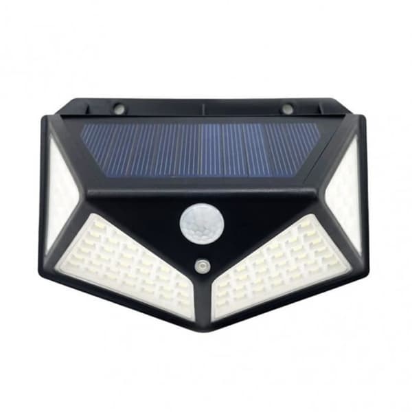 Solarmura vägglampa - FABRILAMP - KIRA - Svart - 450 lumen - 6000k
