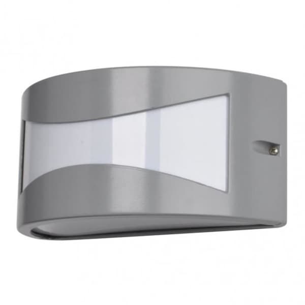Vägglampa utomhus - FAB - HADAR - Grå aluminium - E27 uttag - IP44