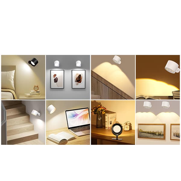 INF Hill Katteøje Natlampe - Sort - RGBCW - USB Genopladelig