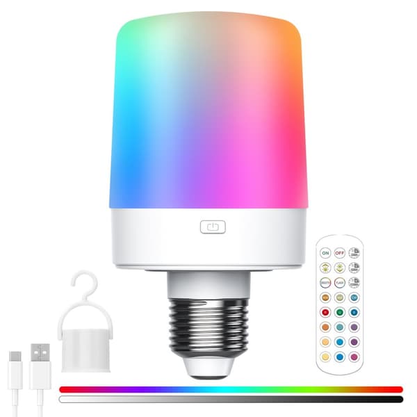 INF E26 T069D-RGBCW LED-lamppu kaukosäätimellä - Valaise tilasi