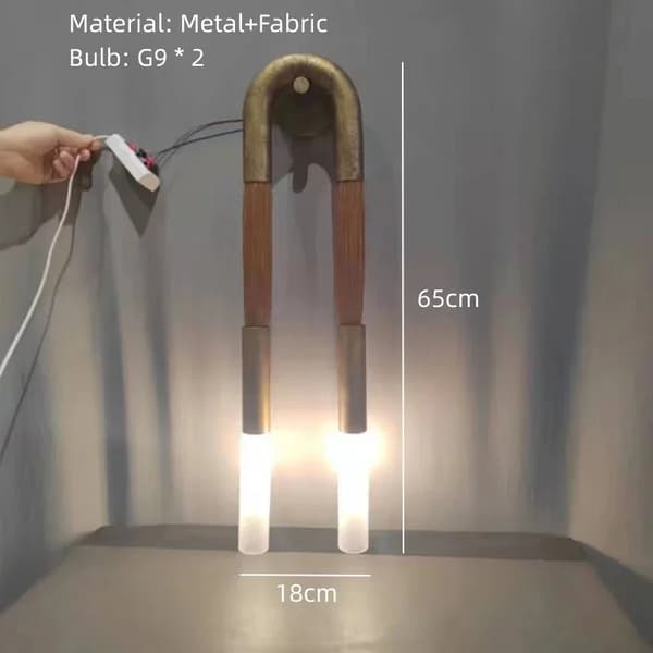 Nyhet Vägglampa, Dimbar LED, Elegant Design,Guld, Varm vit (2700-3500K)
