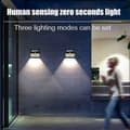 Miniatyrbillede 5 af 7: Solar Motion Sensor Væglamper, 3 tilstande, Vandtæt, Udendørs sikkerhedsbelysning