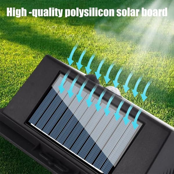 Solar Motion Sensor Væglamper, 3 tilstande, Vandtæt, Udendørs sikkerhedsbelysning