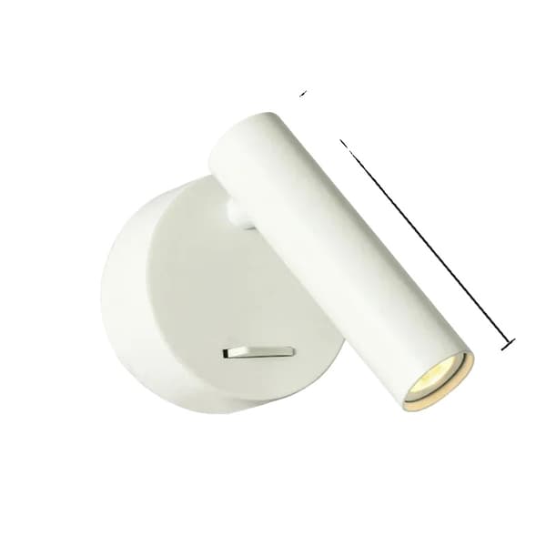 Moderni seinävalaisin, 3W energiatehokas LED, säädettävä kulmasuunnittelu,3W lämmin valo, valkoinen-A